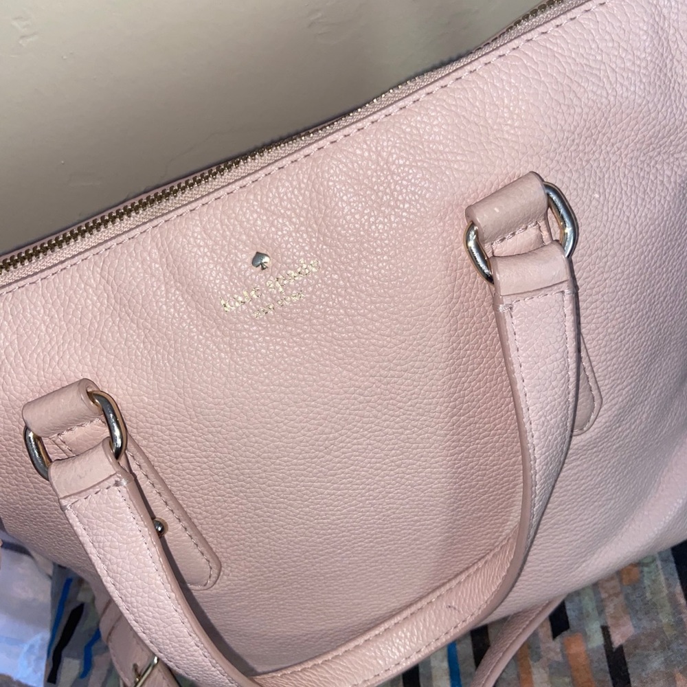 Kate Spade rose gold Hobo purse medium size